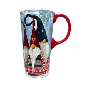 Gnome Ceramic Christmas Coffee Latte Tea Mug Cup by Cypress Home